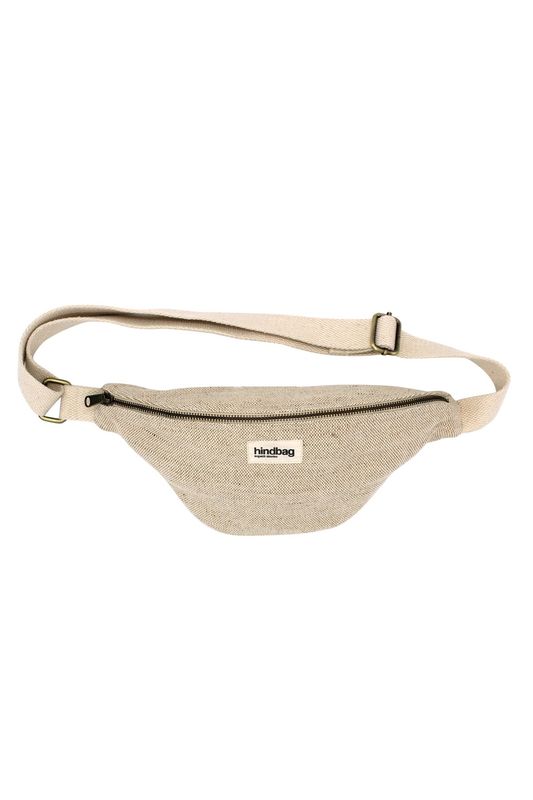 HINDBAG Olivia schoudertas beige jute
