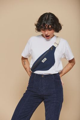 HINDBAG Olivia schoudertas marine blauw