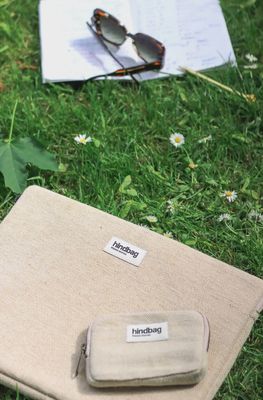 HINDBAG Lili portemonnee beige jute
