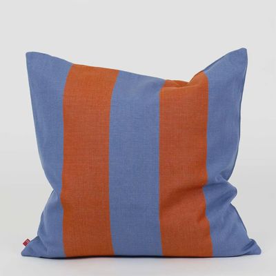 A WORLD OF CRAFT Kussenhoes Fifi blauw / bruin 50x50cm