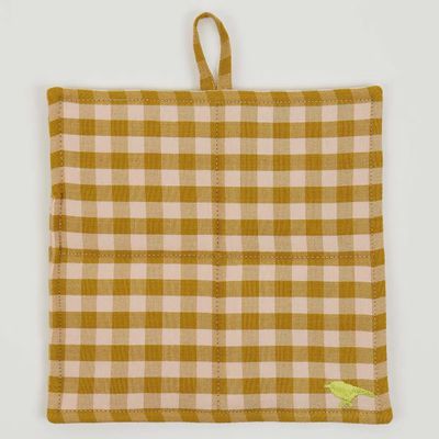 A WORLD OF CRAFT Pannenlap Maria pink / mustard