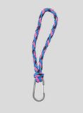 SUSAN BIJL Kumihimo Keychain Blueback-Fluo pink