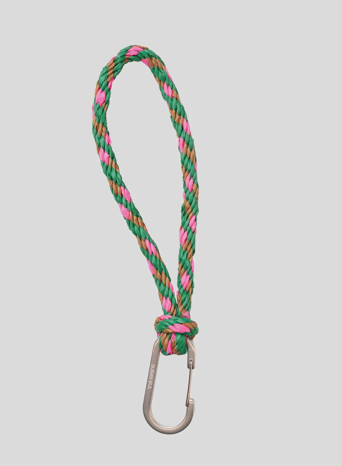 SUSAN BIJL Kumihimo Keychain Wena-Fluo Pink