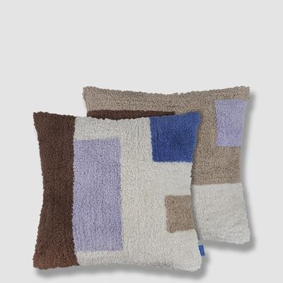 METTE DITMER Brick Tufted kussenhoes chocolate