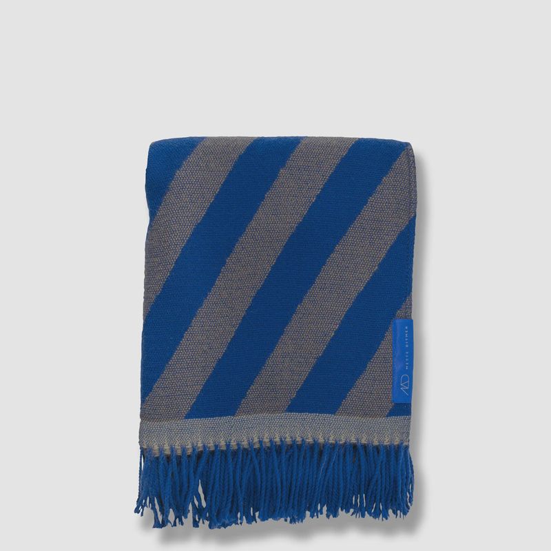 METTE DITMER Retro plaid Cobalt 125x170cm