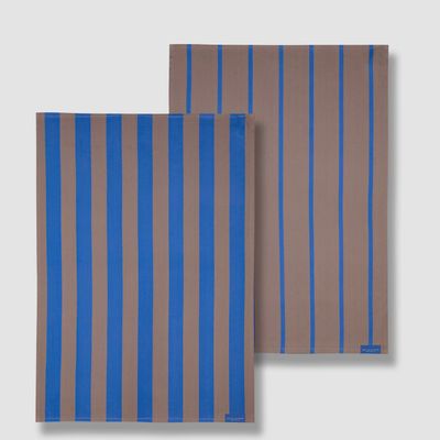 METTE DITMER Stripes theedoek blush 2-pack