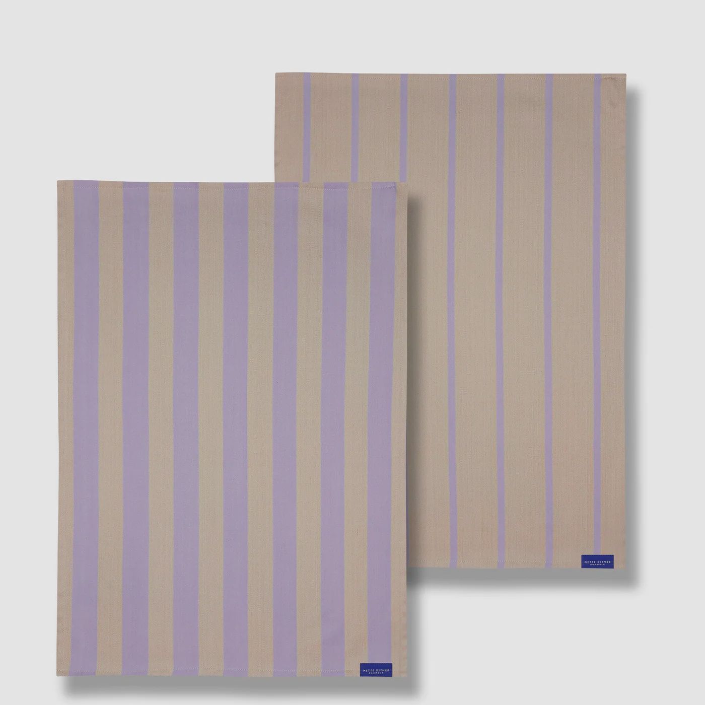 METTE DITMER Stripes theedoek sand 2-pack