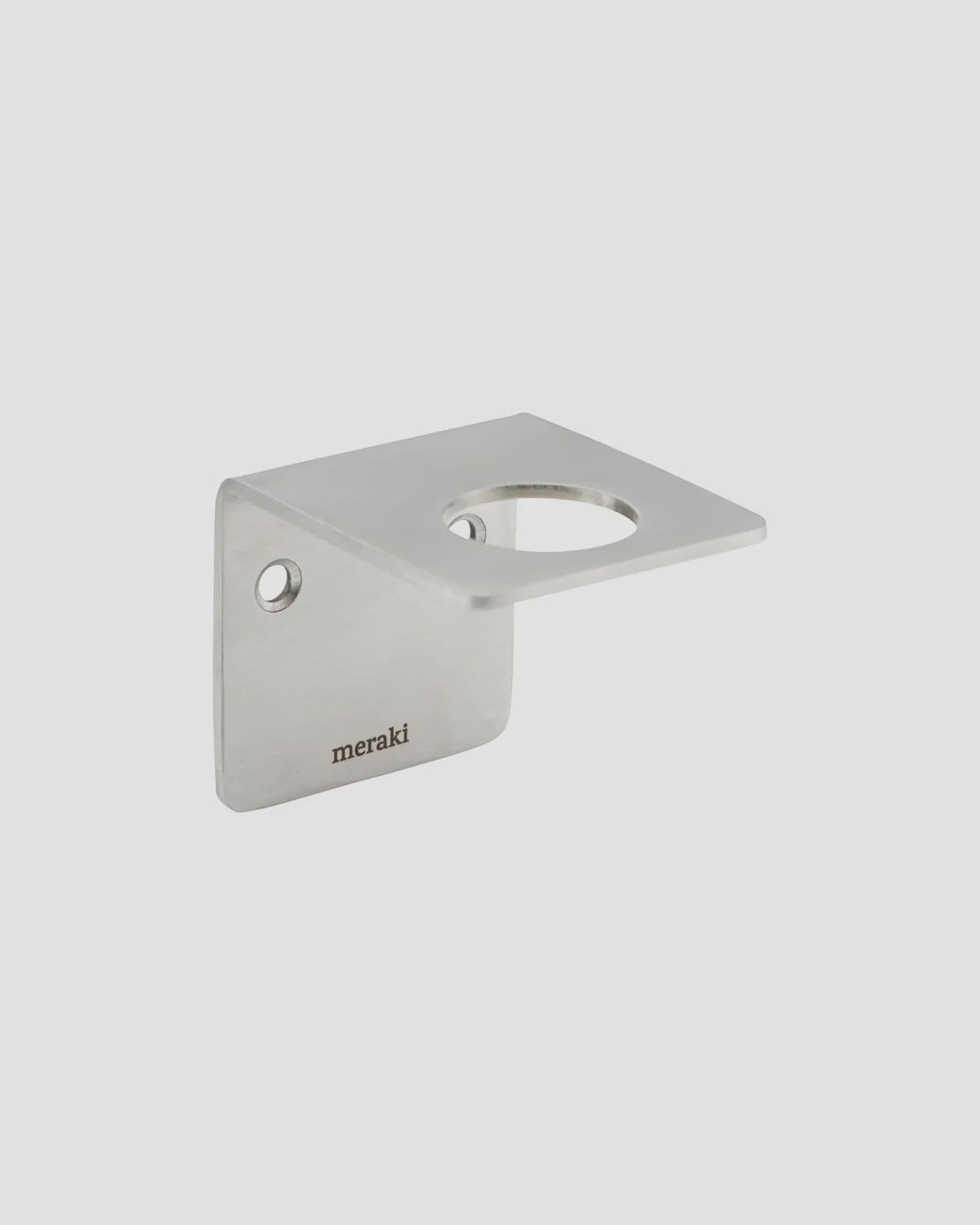 MERAKI wandhouder zilver geborsteld