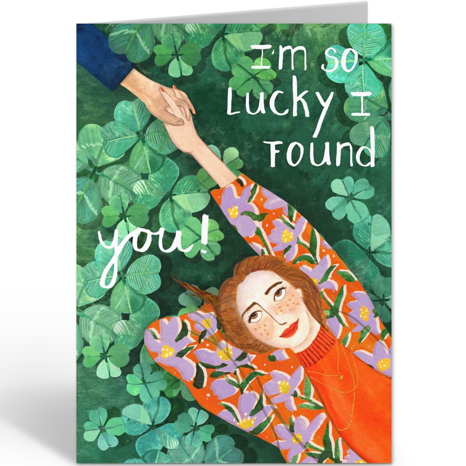 Postcard I&#39;m So Lucky