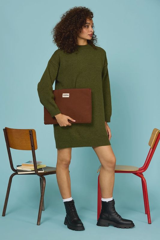 HINDBAG Ava Laptophoes chocolade