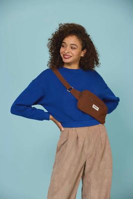 HINDBAG Harry schoudertas chocolade bruin