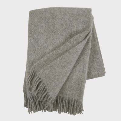 KLIPPAN plaid Gotland natural grey