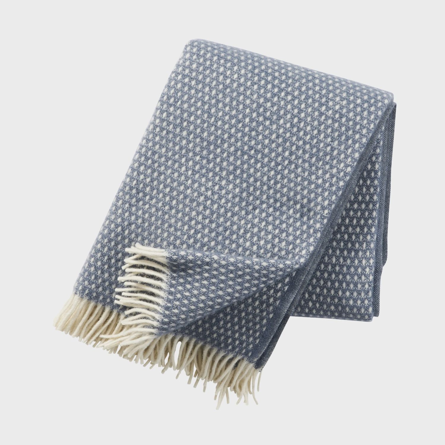 KLIPPAN plaid Knut smokey blue