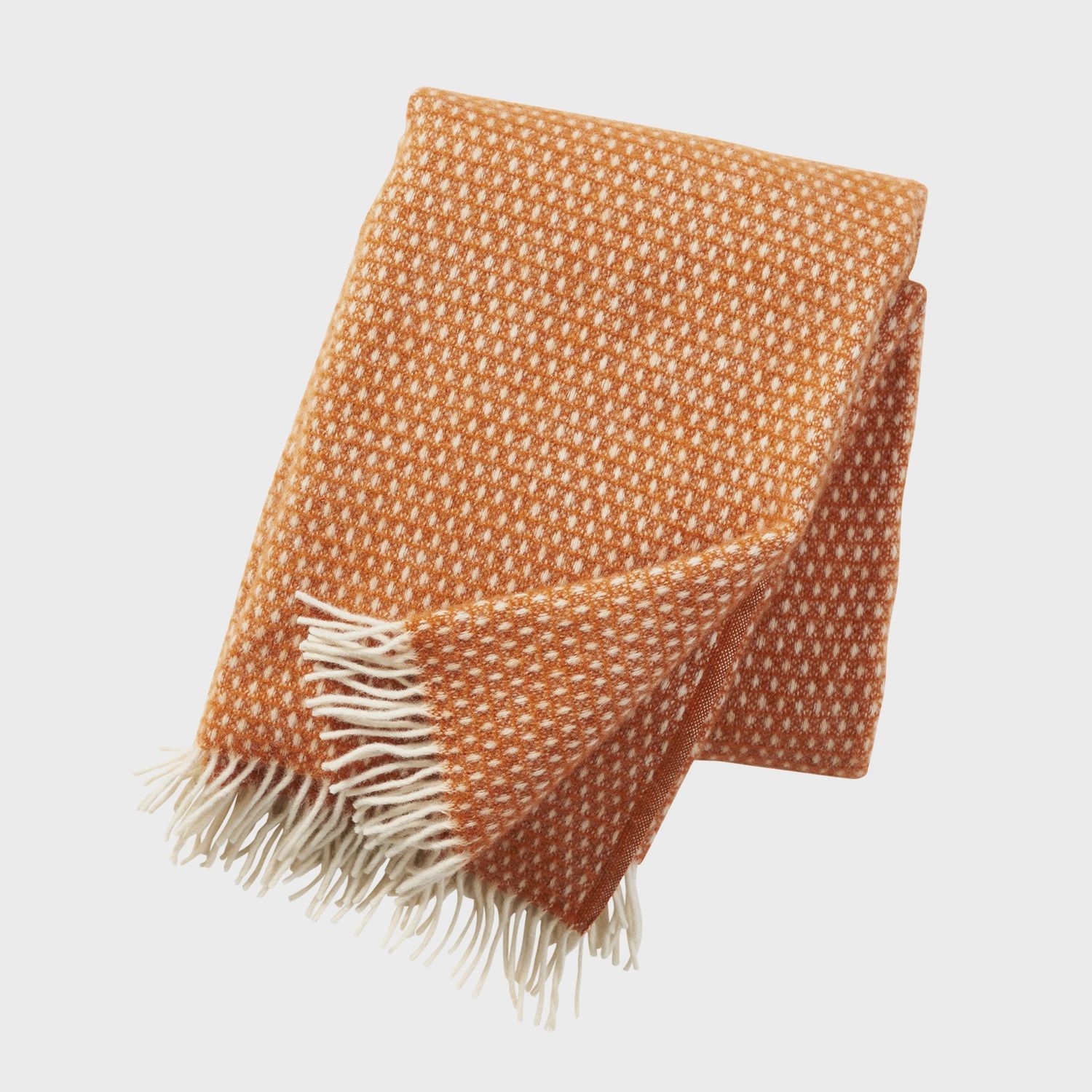 KLIPPAN plaid Knut orange
