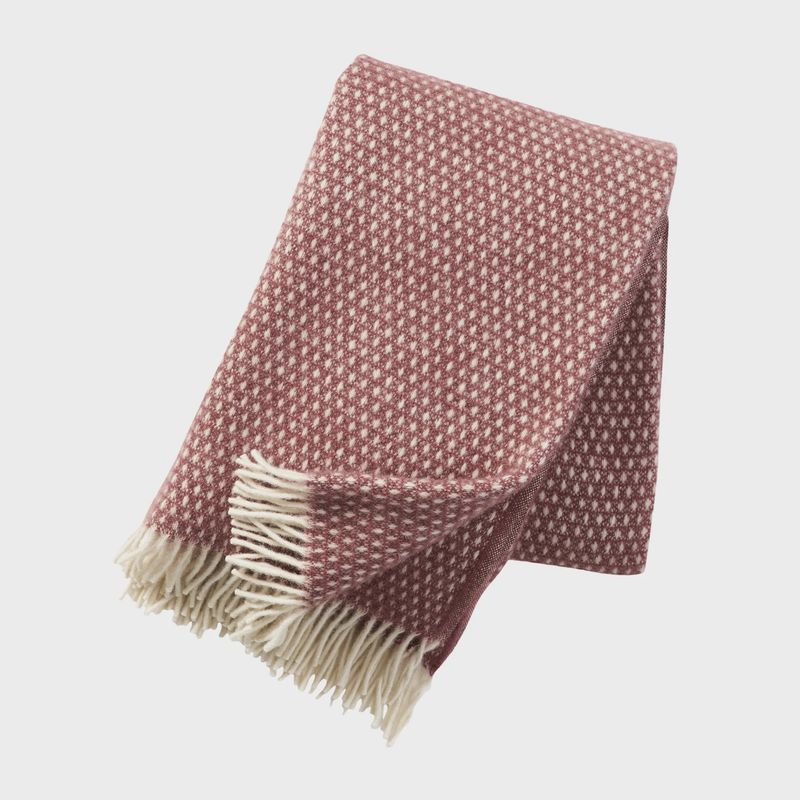 KLIPPAN plaid Knut rose brown