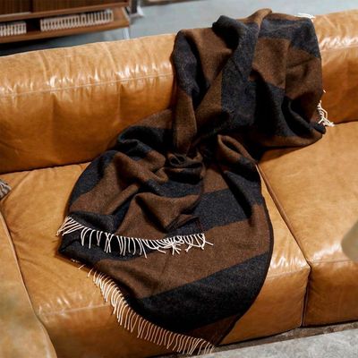 KLIPPAN plaid Angle cacao/black