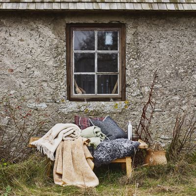 KLIPPAN plaid Domino green