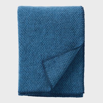 KLIPPAN plaid Domino sea blue