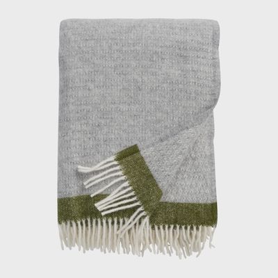 KLIPPAN plaid Hampus grey/avocado