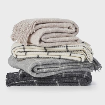 KLIPPAN plaid Vinga island beige