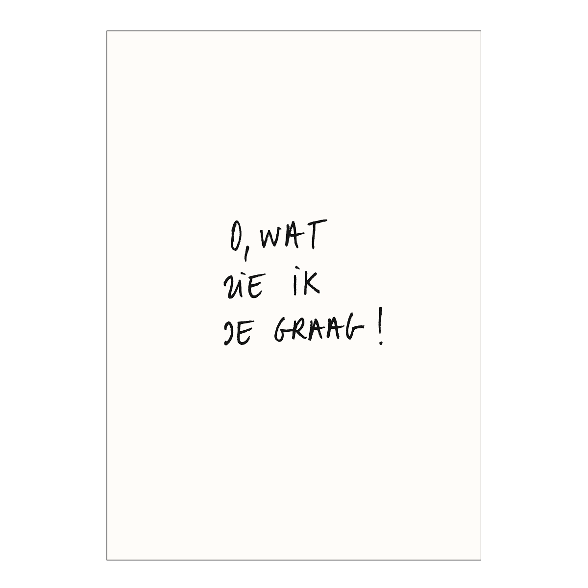 HELEN B postcard O, Wat zie ik je graag