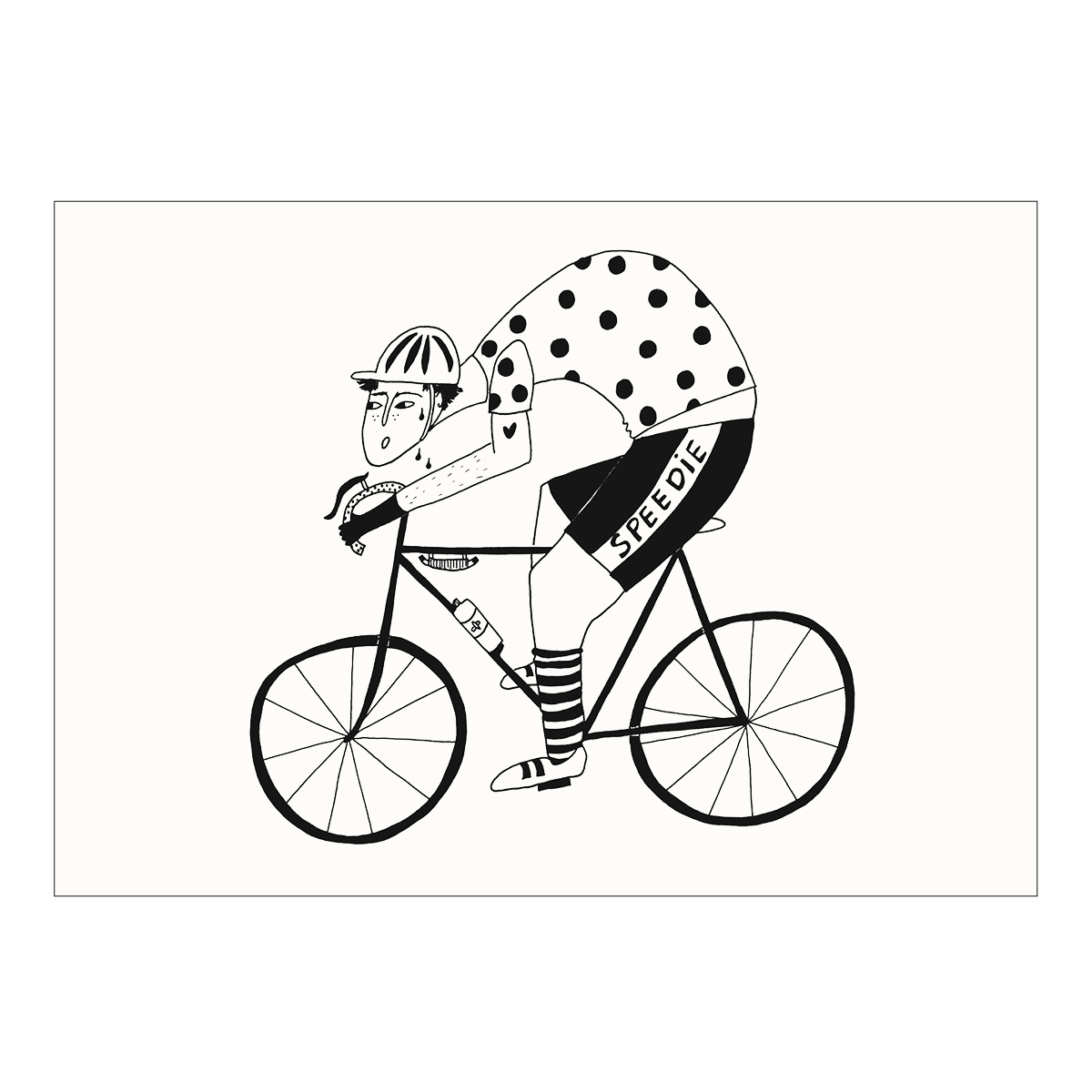 HELEN B postcard Speedie