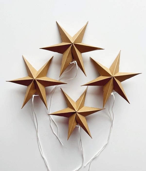 Mini Paper Star coffee 2 stuks