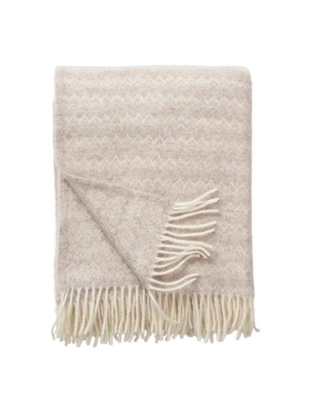 KLIPPAN plaid Fjälltopp beige