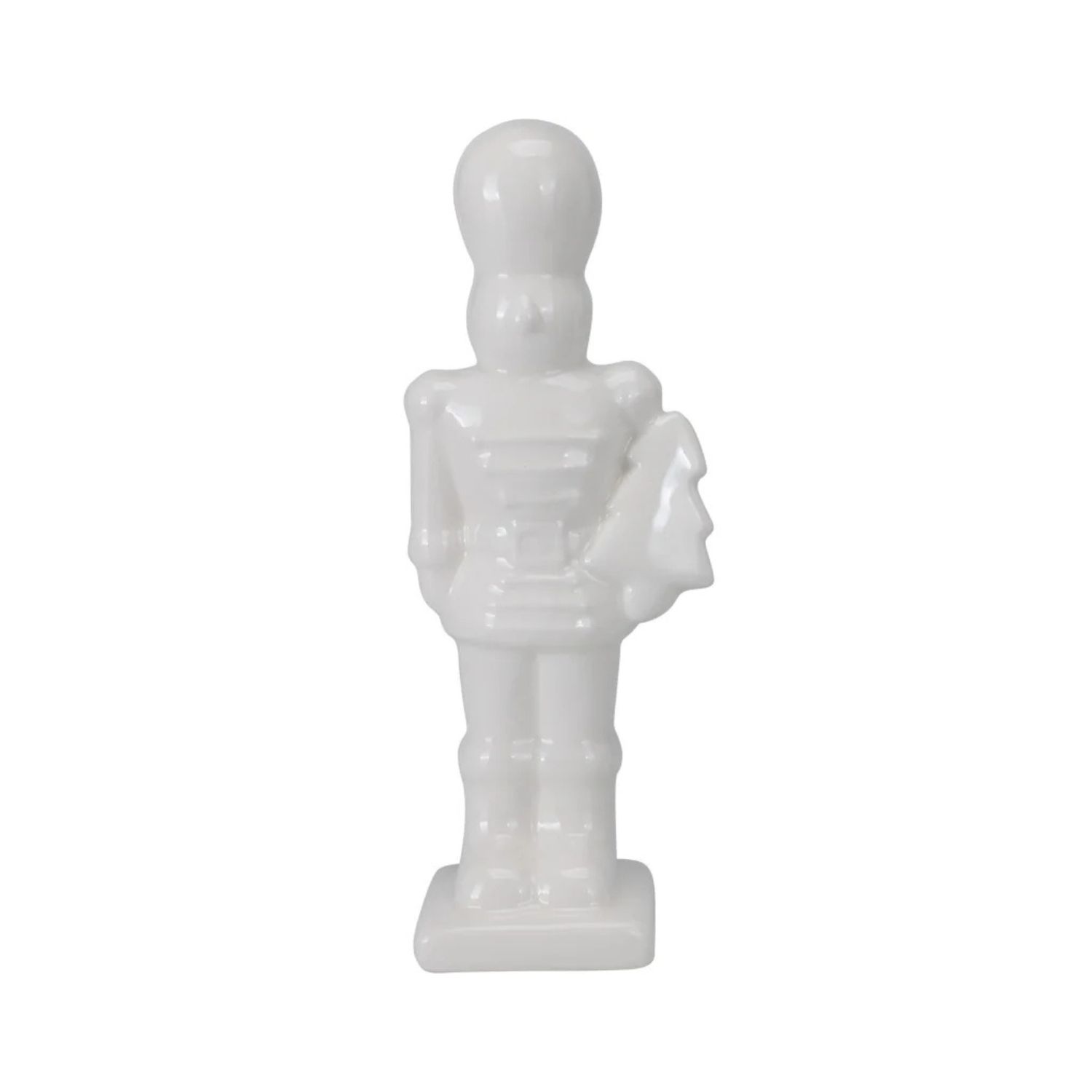 Notenkraker keramiek wit