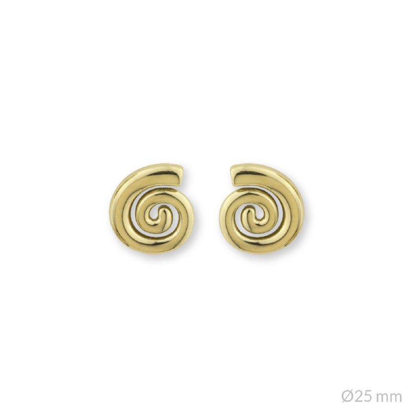 XZOTA oorbellen Swirl gold plated