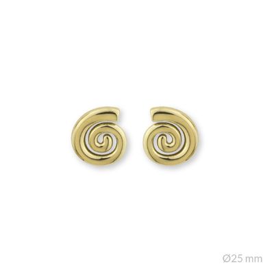 XZOTA oorbellen Swirl gold plated