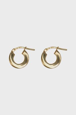 XZOTA oorbellen Hoop Thick Flat gold plated