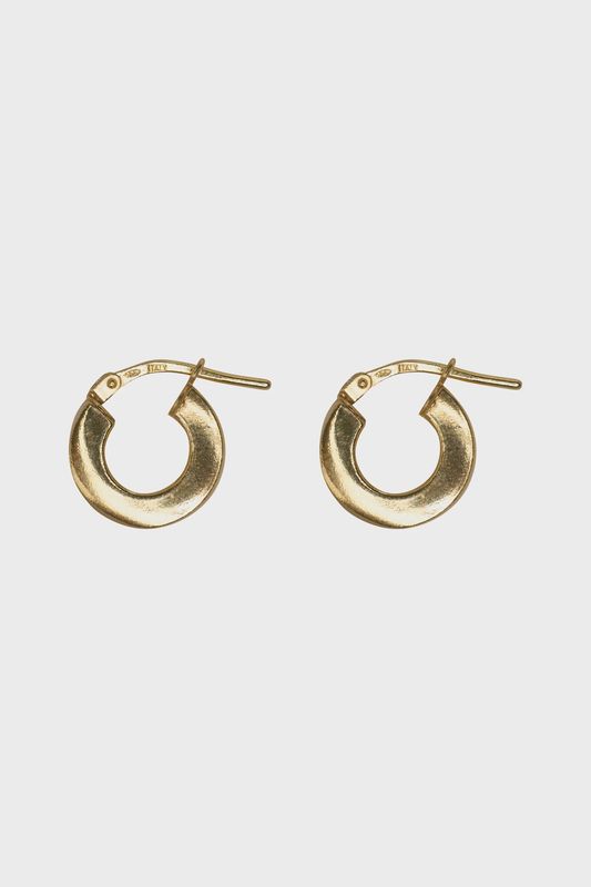 XZOTA oorbellen Hoop Thick Flat gold plated