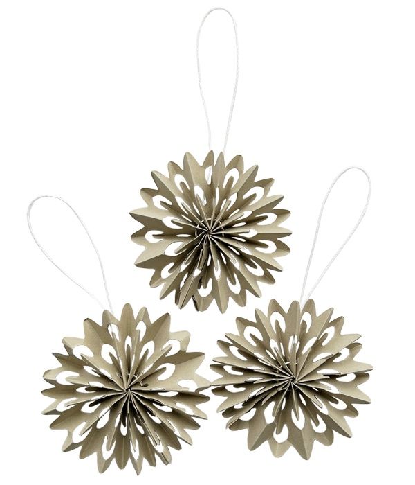 Paper Snowflake II warm gray