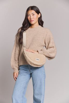 HINDBAG Andrea schoudertas teddy beige