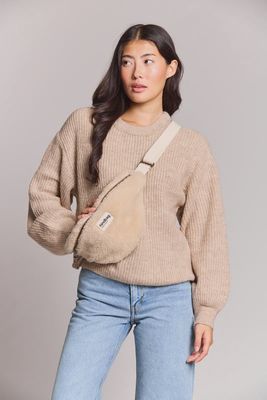 HINDBAG Olivia schoudertas beige teddy