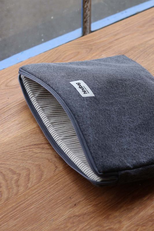 HINDBAG Ava Laptophoes grey denim