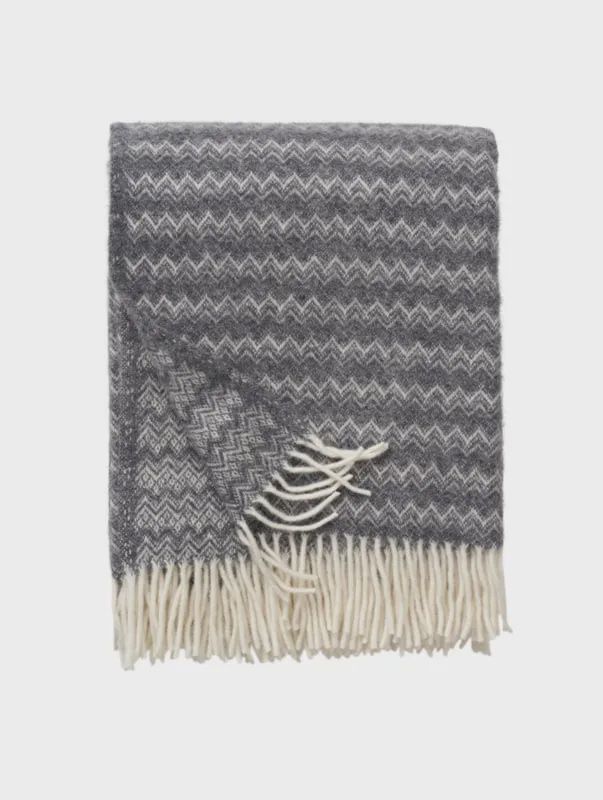 KLIPPAN deken Fjälltopp dark grey