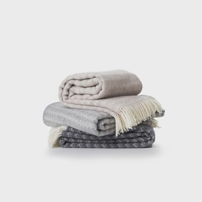 KLIPPAN deken Fjälltopp dark grey
