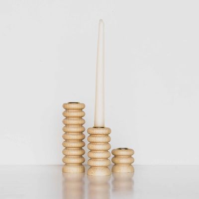 5MM PAPER Houten kandelaar Totem n.1