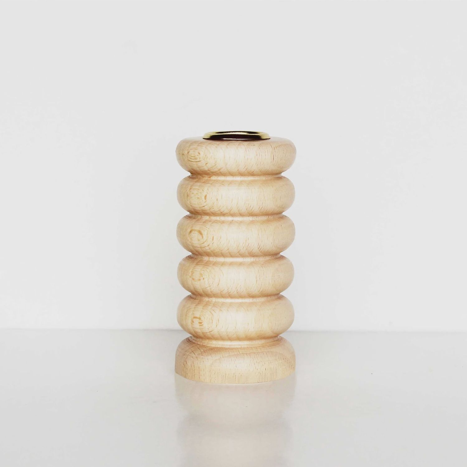 5MM PAPER Houten kandelaar Totem n.1, Maat: Medium