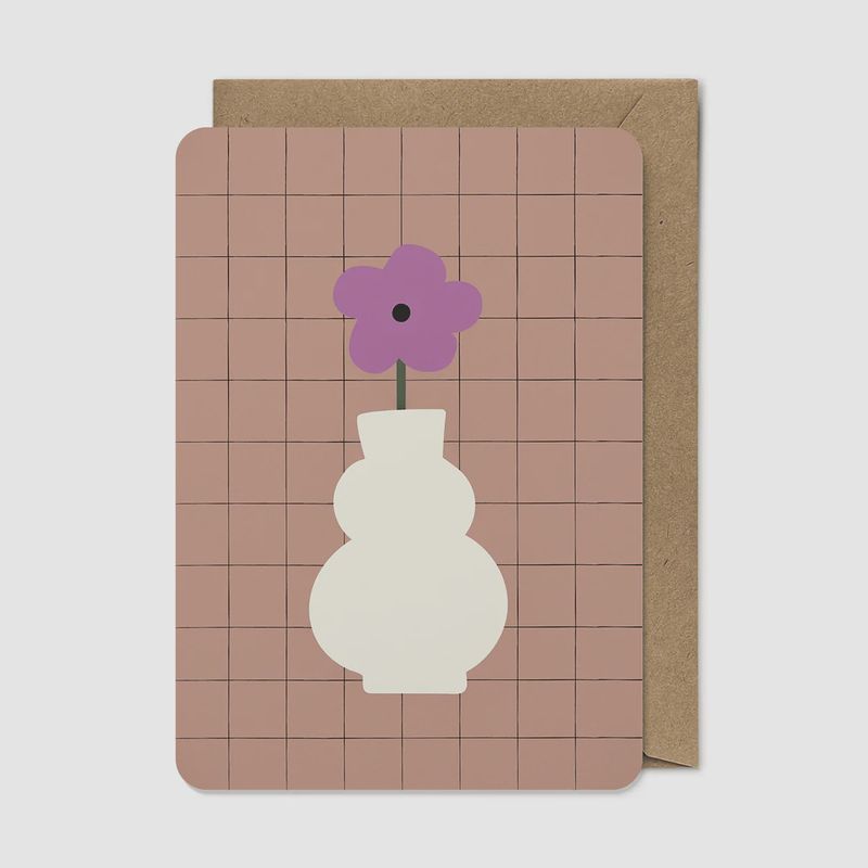 LITTLE OTJA postcard Flower Bouquet