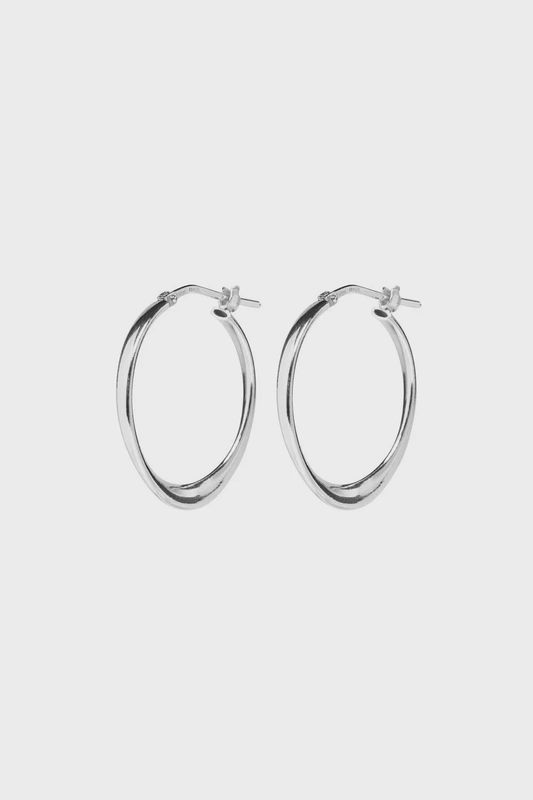 XZOTA oorbellen Classic Wave small zilver