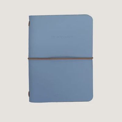 MONK &amp; ANNA notebook vegan leather Medium Blue Sky