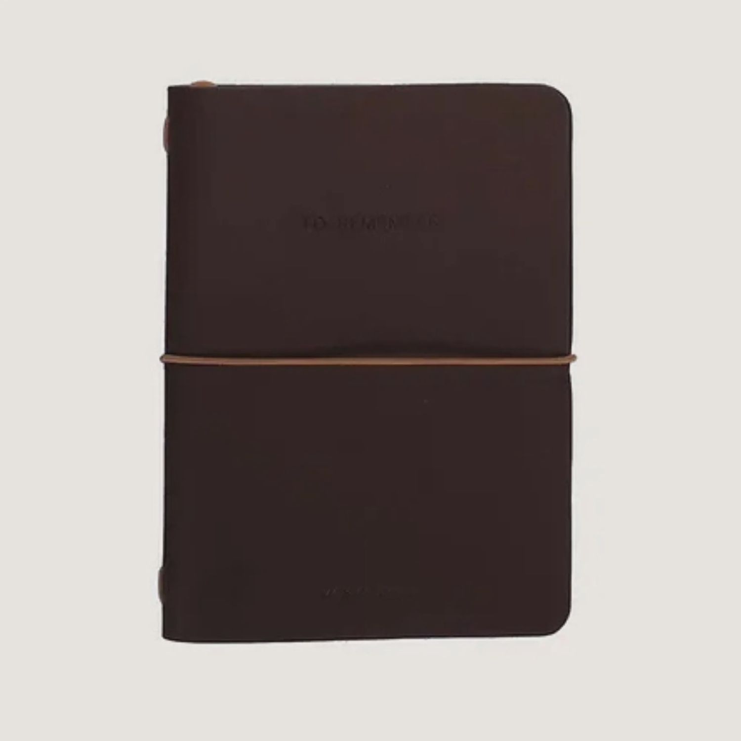 MONK &amp; ANNA notebook vegan leather Medium Dark Wood