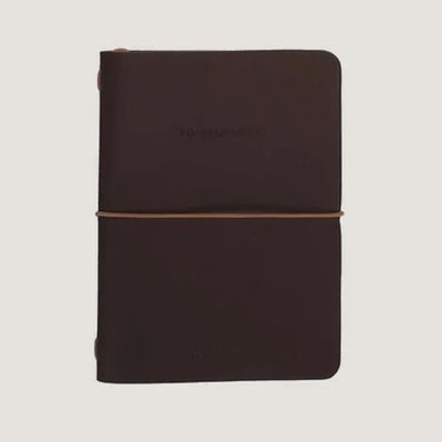 MONK &amp; ANNA notebook vegan leather Medium Dark Wood