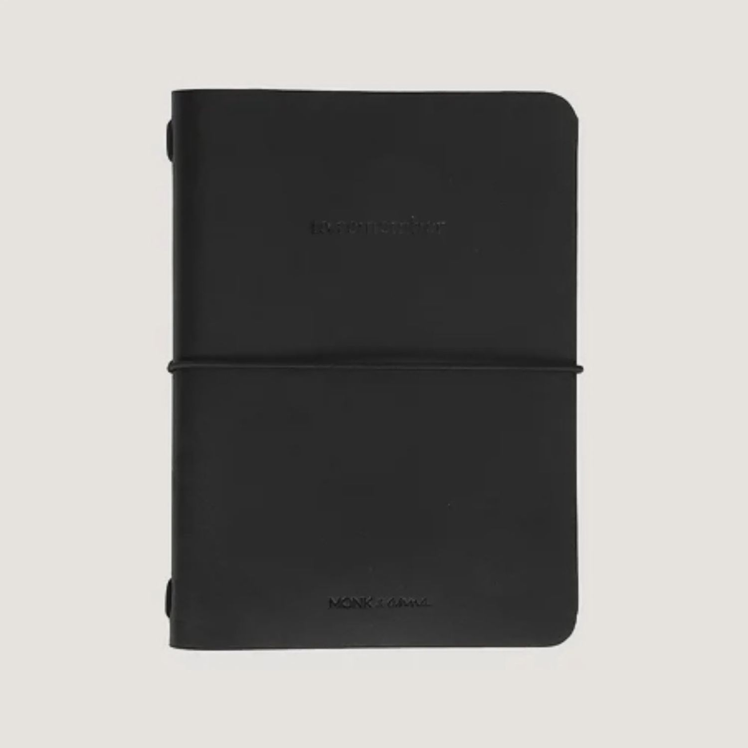 MONK &amp; ANNA notebook vegan leather Medium Pebbled black