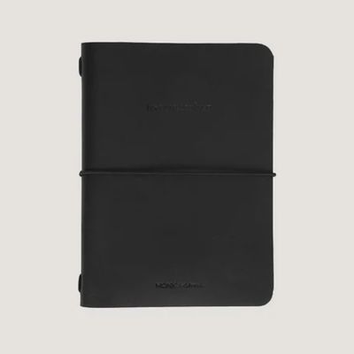 MONK &amp; ANNA notebook vegan leather Medium Pebbled black