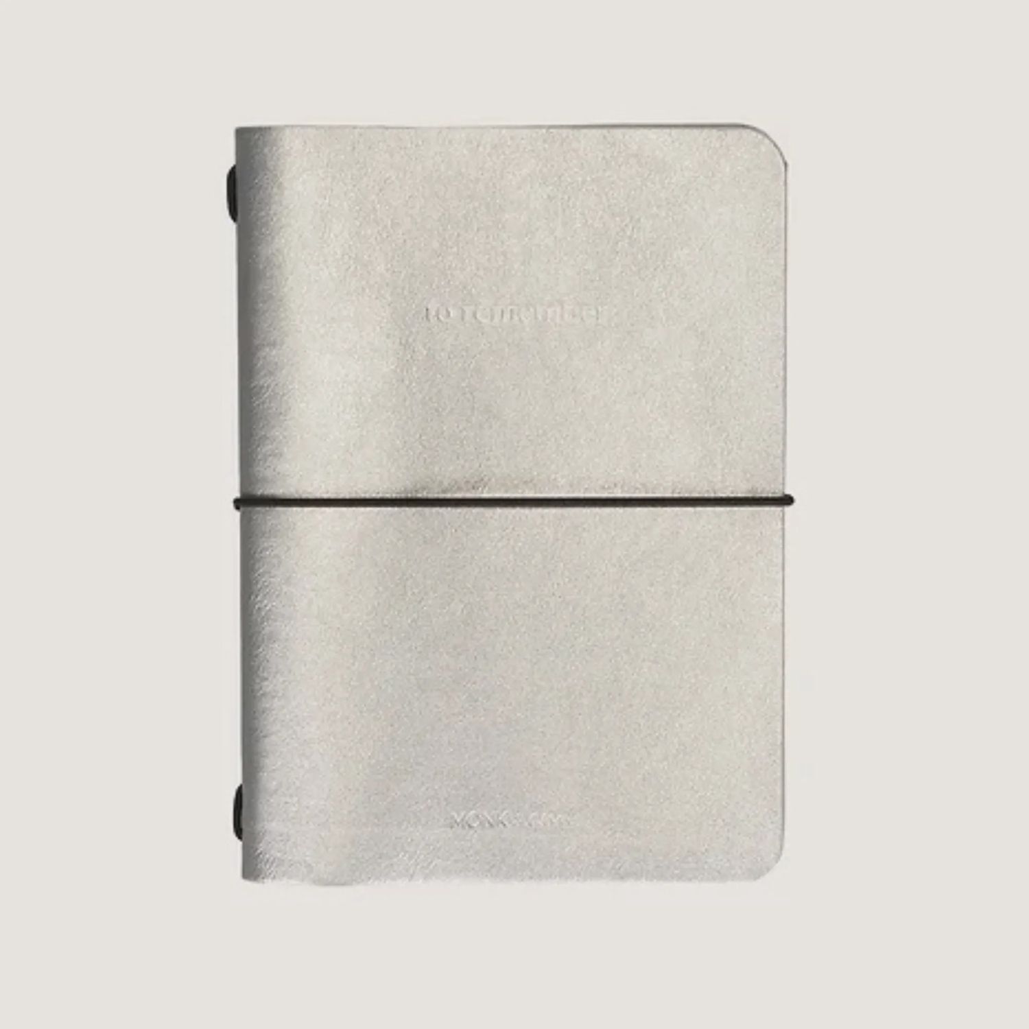MONK &amp; ANNA notebook vegan leather Medium Hematite