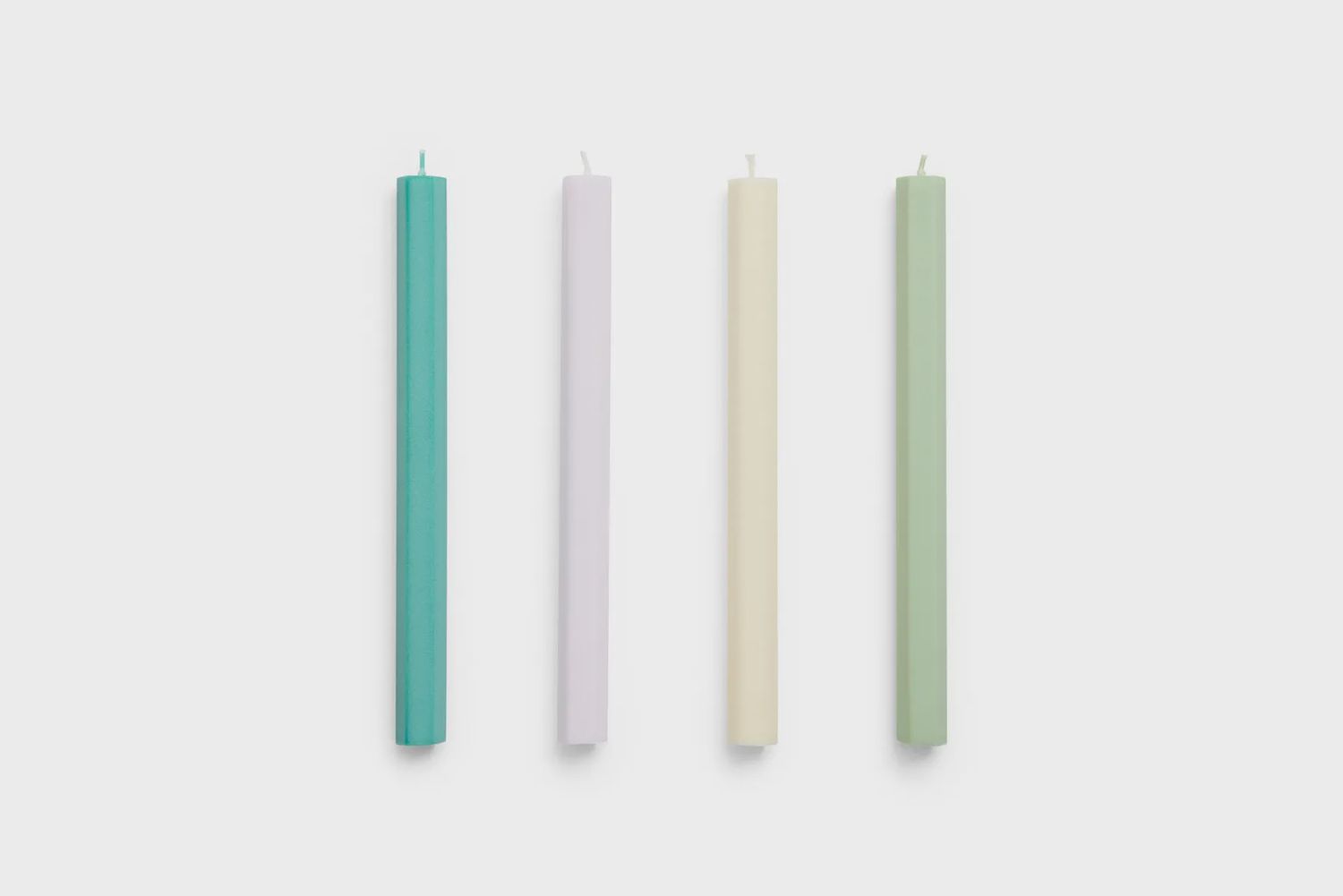 HAY Hexagon Kaarsen pastel set van 4